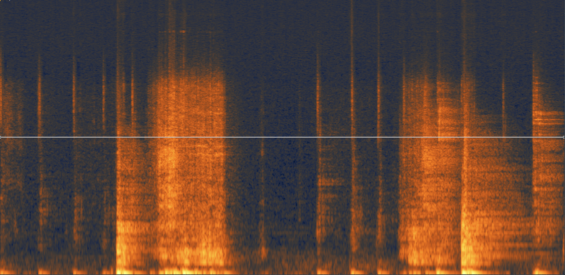 Waveform showing an overprocessed restoration
