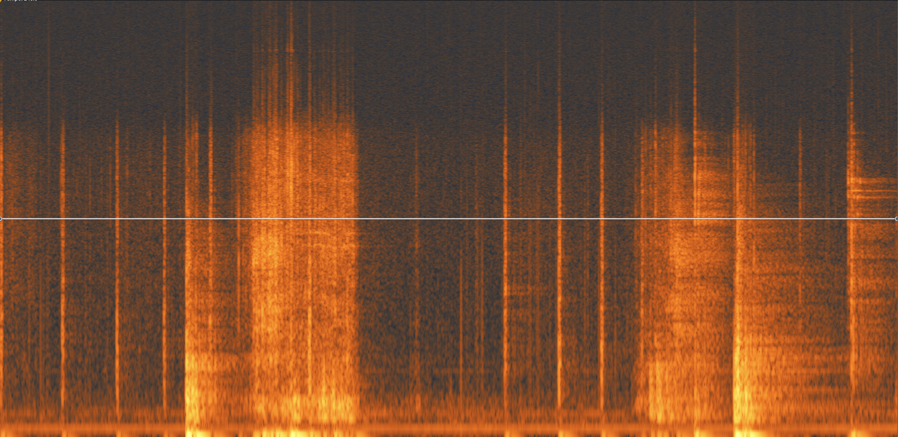 Source audio waveform before restoration