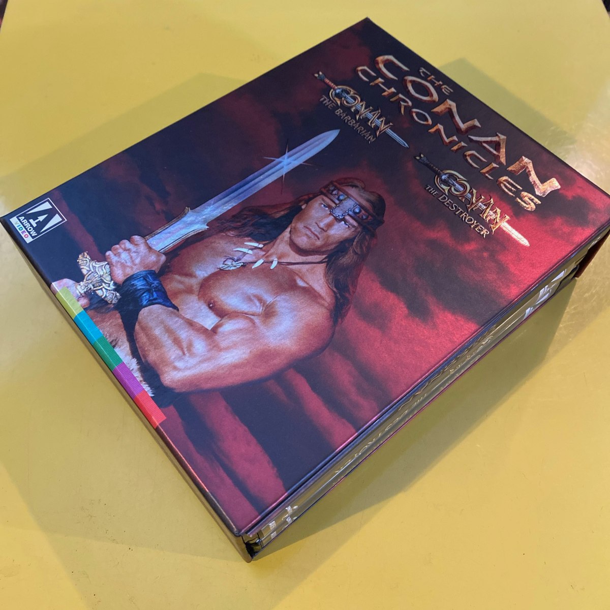 The Conan Chronicles collection restoration credit artwork, angled view