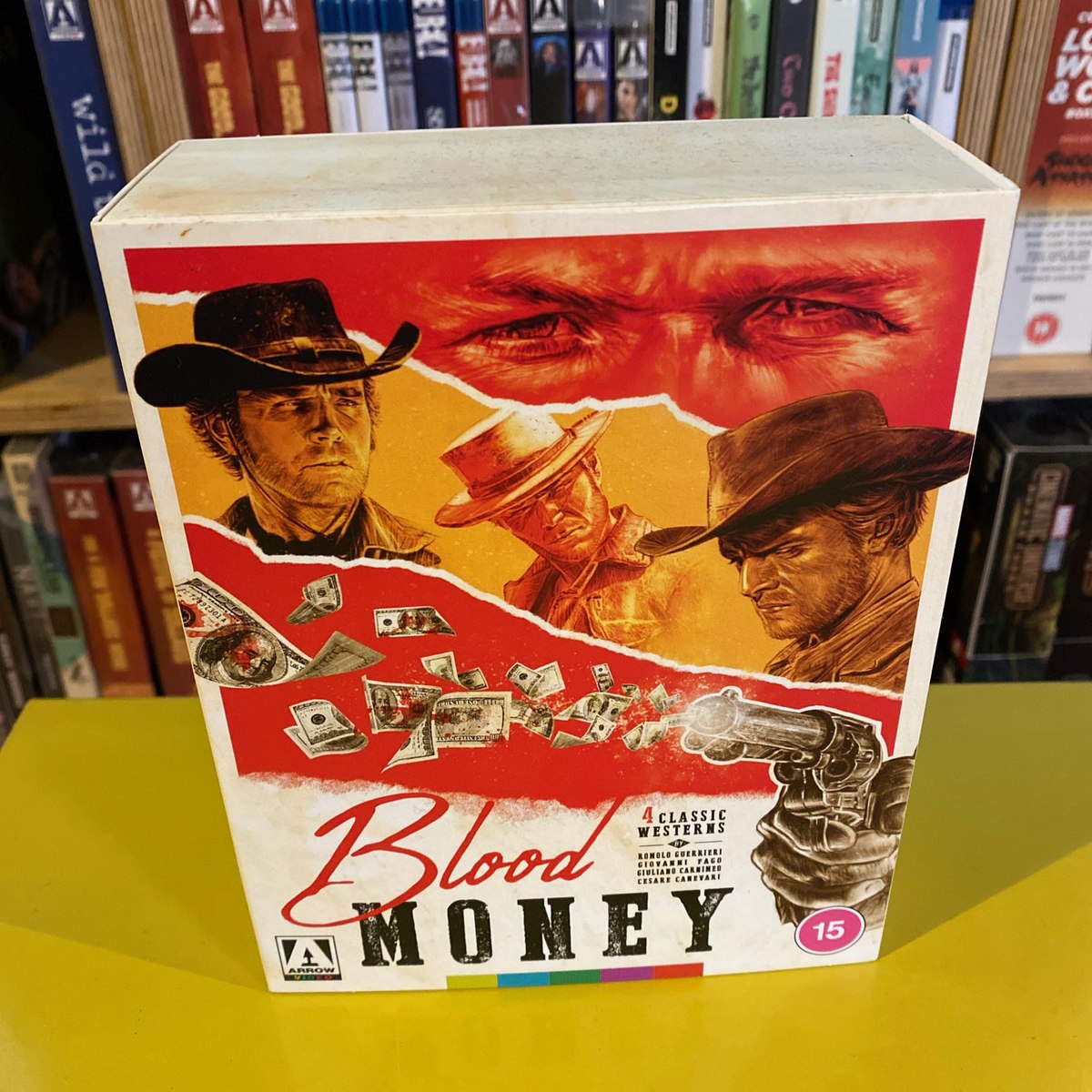 Blood Money: Four Classic Westerns restoration credit artwork, front view