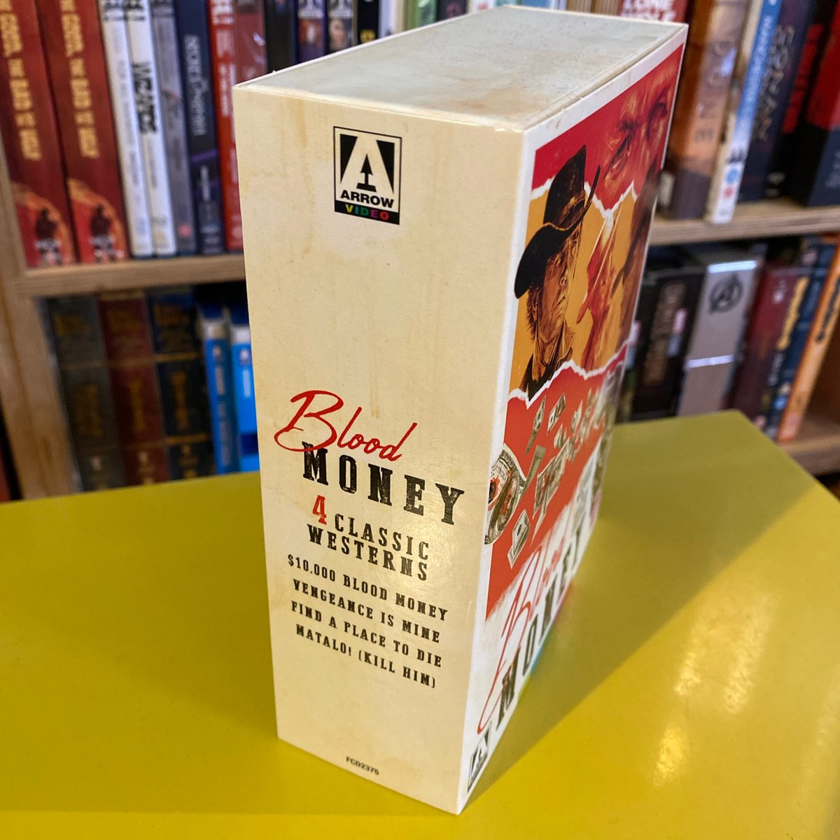 Blood Money: Four Classic Westerns restoration credit artwork, angled view